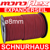 8mm PE Expanderseil monoflex rot