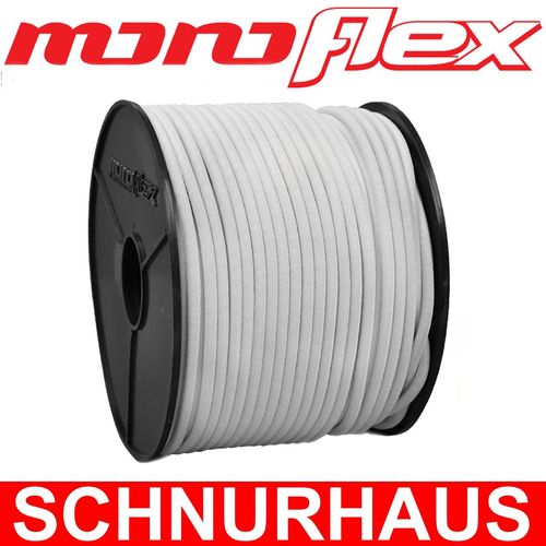 10mm PE monoflex Expanderseil 50m grau Gummiseil Planenseil elastisches Seil 