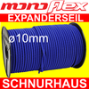 10mm PE Expanderseil monoflex blau