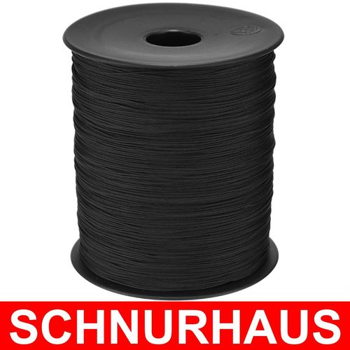 1mm PES 30daN Polyesterschnur  1.000m Spule schwarz, Seil Schnur