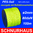 2mm PES 80daN Reepschnur 100m neongelb mit Reflektionsstreifen Seil, Schnur (yellow cord, rope)