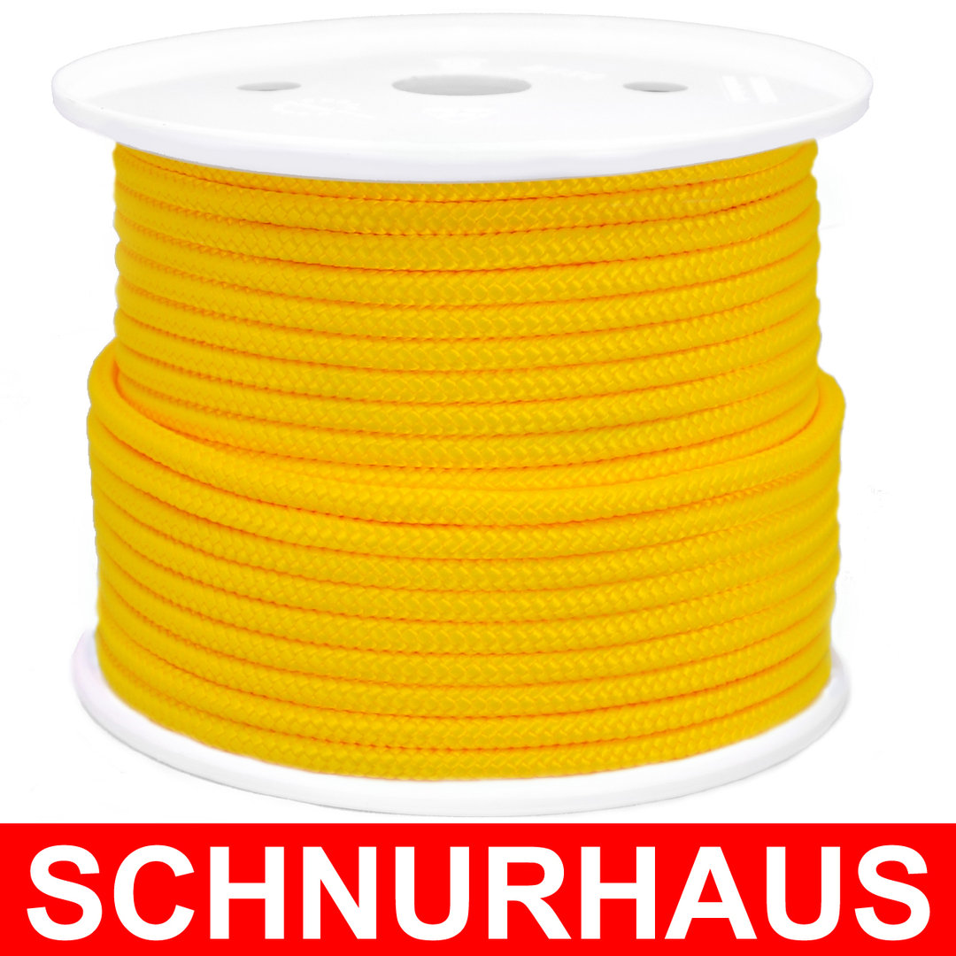 6mm PP 500daN SCHNURHAUS Schnur 50m rose Seil Reepschnur Tauwerk rope cord 