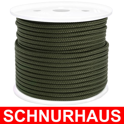 4mm PP 300daN PP-Schnur oliv Seil Polypropylen ( olive-green cord, rope )