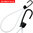 6mm PE Planenspanner weiß 25cm Schlinge mit Spiralhaken, Spannfix, Spanngummi