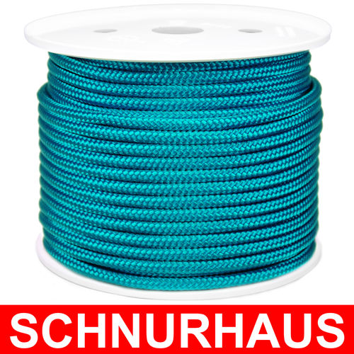 10mm PP 1500daN PP-Schnur aqua türkis Seil Polypropylen ( turquoise cord, rope )