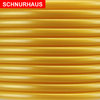 5,4mm PVC Schnur Rundschnur Hohlkeder 100m, Spaghettischnur gold Perl-Effekt Metallic-Effekt
